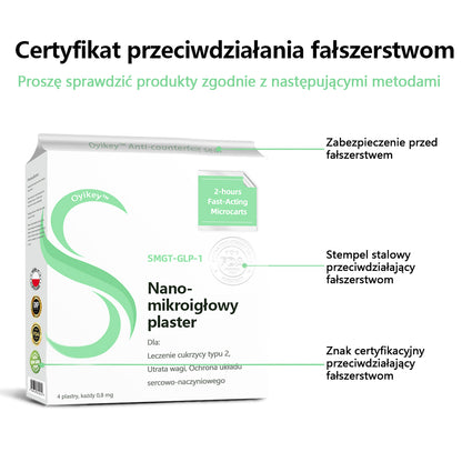 [Zobacz wyniki w ciągu 7 dni] 0yikey™ SMGT-GLP-1 Nano igłowa plastra (bezbolesny, długotrwały, leczący cukrzycę, otyłość i choroby układu krążenia)